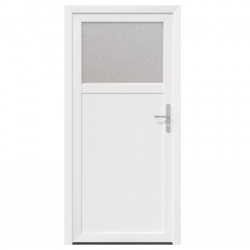 Sideskabsdør Hvid 98 x 198 cm PVC