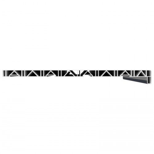 Vindueskarm Anthracit med træstruktur 100 x 45 x 4,5 cm PVC