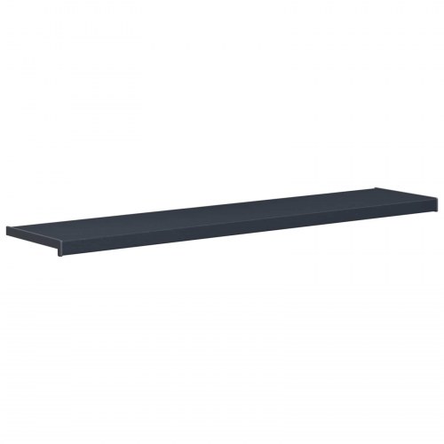 Vindueskarm Anthracit med træstruktur 120 x 35 x 4,5 cm PVC