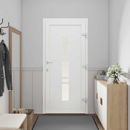 Hoveddør Antracit 98 x 200 cm PVC
