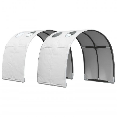 Seng Tunnel 2 stk Hvid 211 x 67.5 x 2 cm Polyester
