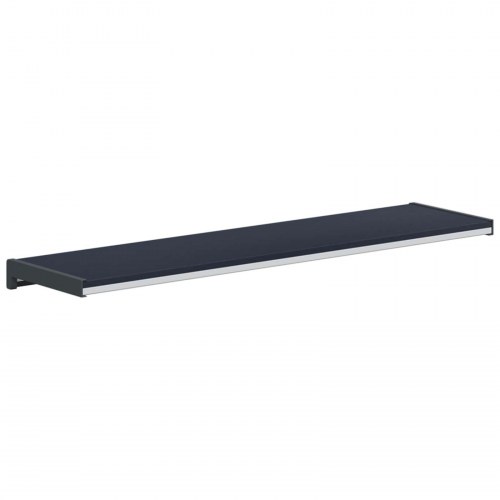 Vindueskarm Anthracit med træstruktur 60 x 20 x 4,5 cm PVC