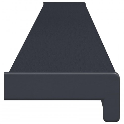 Vindueskarm Anthracit med træstruktur 120 x 15 x 4,5 cm PVC