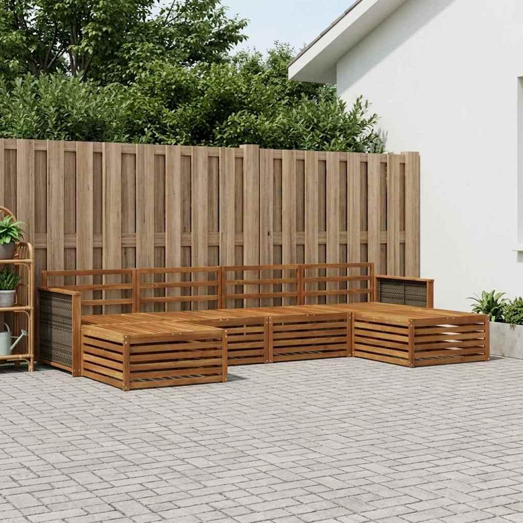 Sofasæt 6 stk Massivt Akacietræ