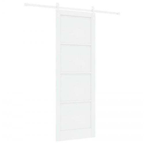 Skydedør Hvid 83 x 232 cm Massivt fyrretræ