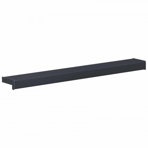 Vindueskarm Anthracit med træstruktur 80 x 10 x 4,5 cm PVC