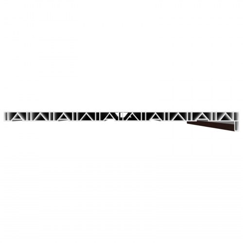 Vindueskarm Brun træ 160 x 50 x 4,5 cm PVC