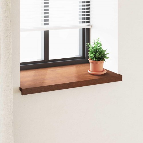 Vindueskarm Brun træ 100 x 50 x 4,5 cm PVC
