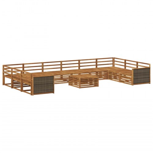 Sofasæt 11 stk Massivt Akacietræ