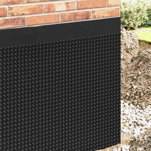 Dimpled Drænplade 2 stk Sort 0,5 x 20 m HDPE