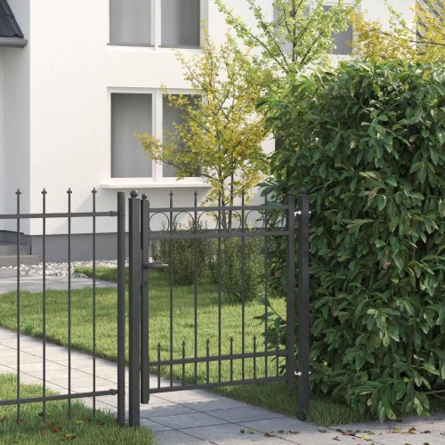 Hegnport HORST Stål Sort Låses