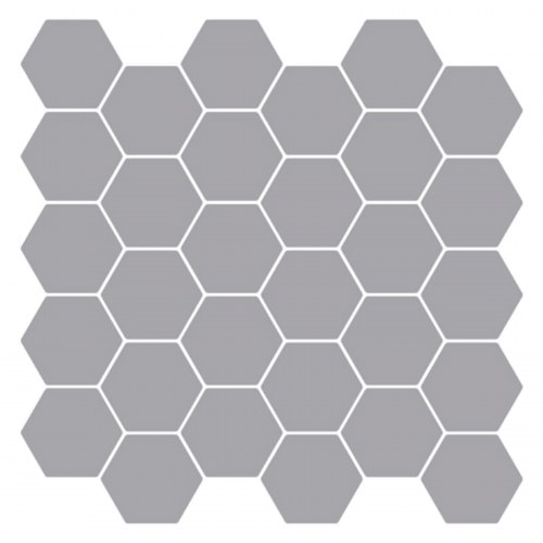 Hexagon flise 20 stk Grå 30 x 30 cm Polyurethan og PET