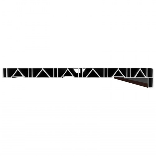 Vindueskarm Brun træ 160 x 30 x 4,5 cm PVC