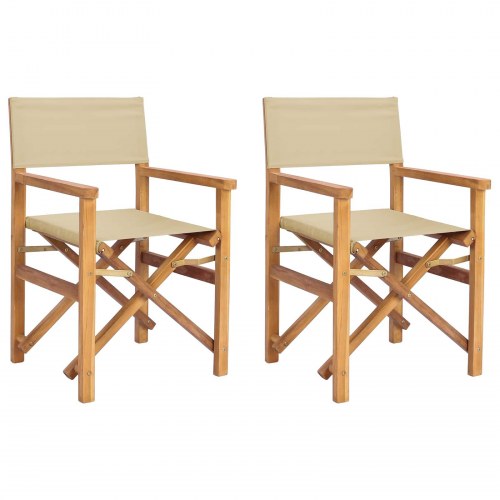 Spisestuestol Brun og Beige 56 x 54 x 87 cm Massiv Teaktræ