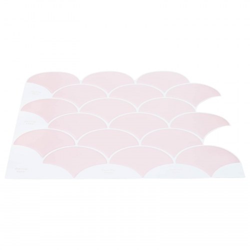 Fiskeskala Flise 10 stk Lys pink 30 x 30 cm Polyurethan og PET