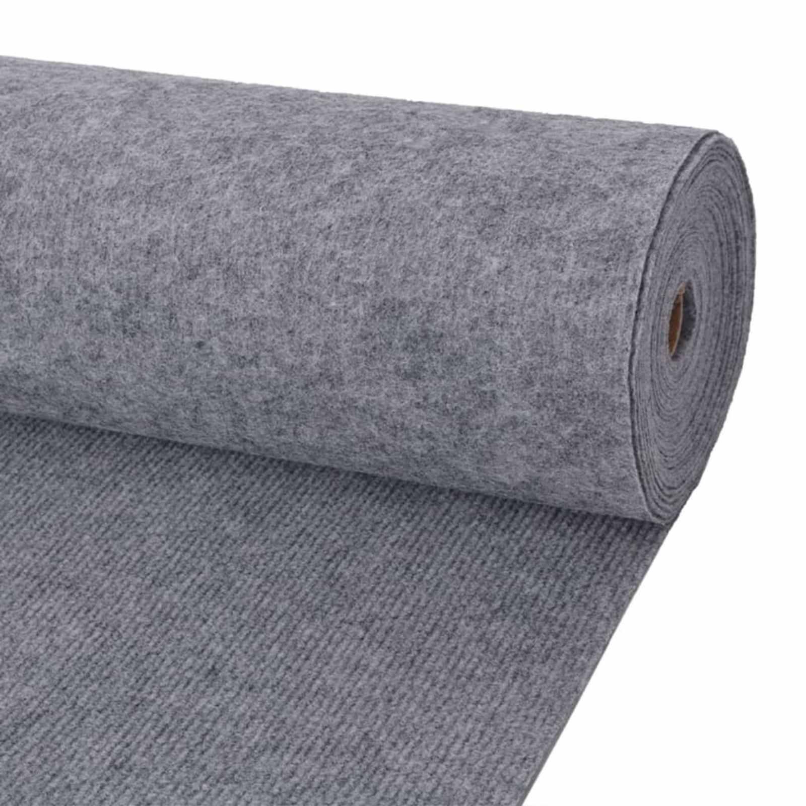 Tæppe Grå 1,2 x 10 m Polyester
