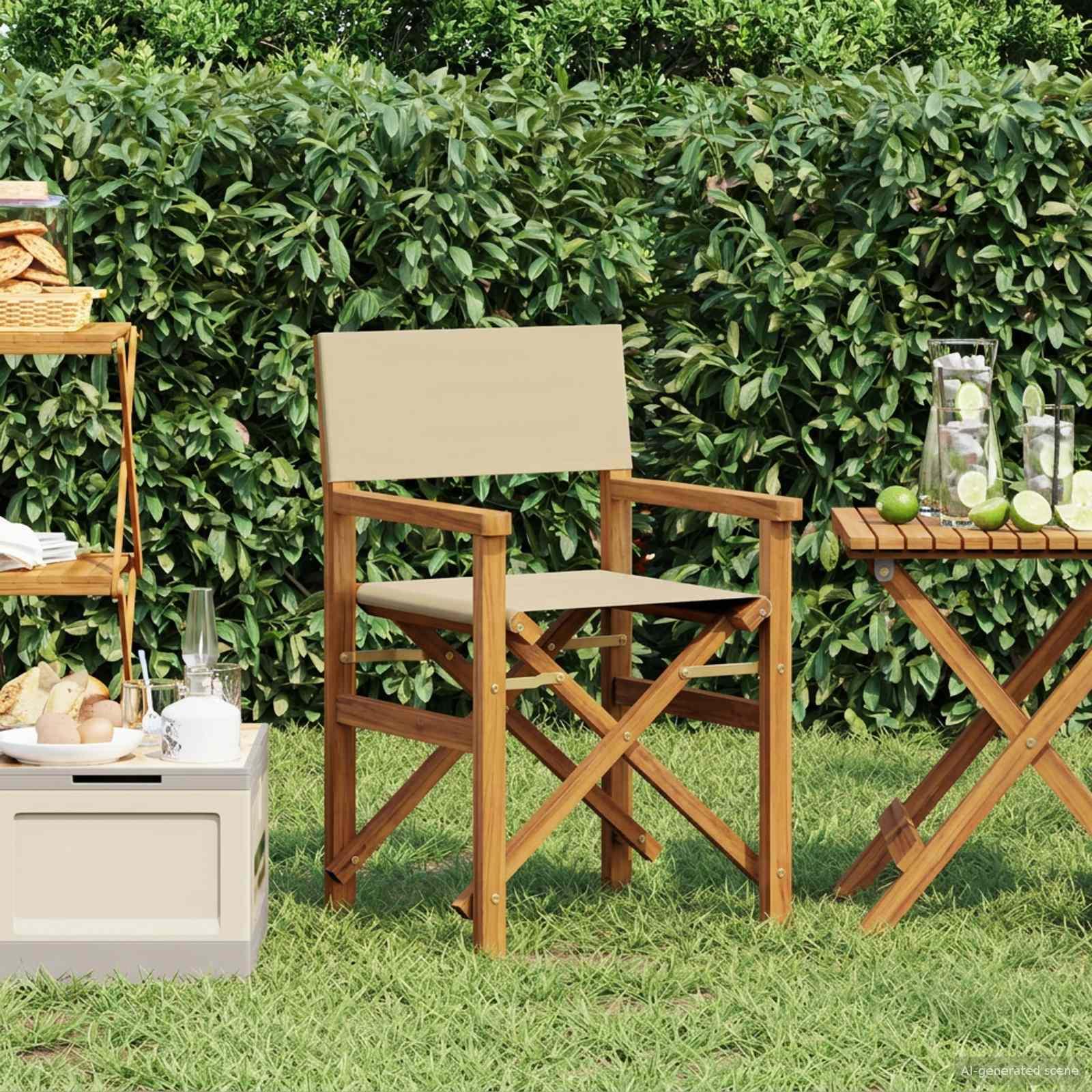 Spisestuestol Brun og Beige 56 x 54 x 87 cm Massiv Teaktræ