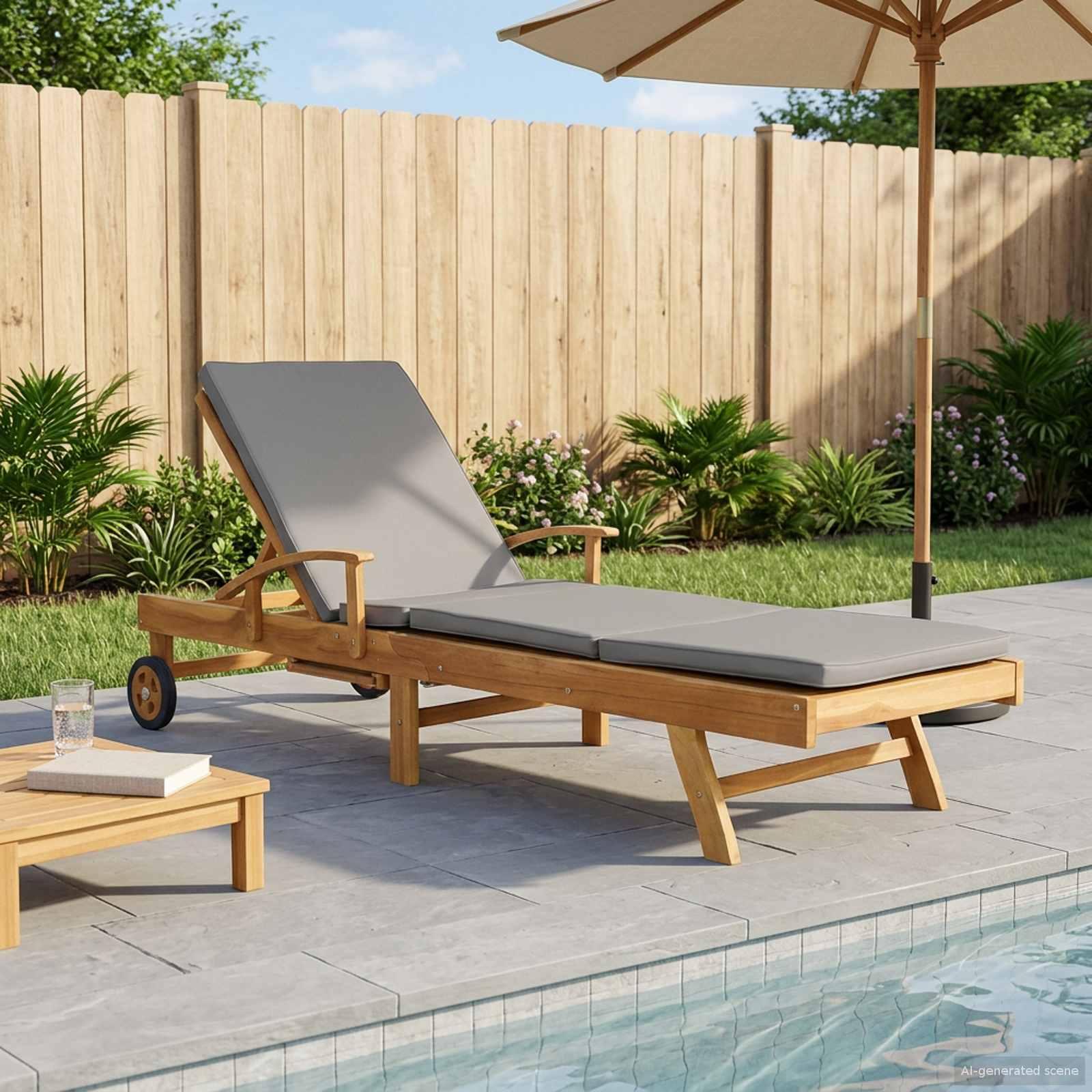 Solstol 100% Polyester Solid-Teak