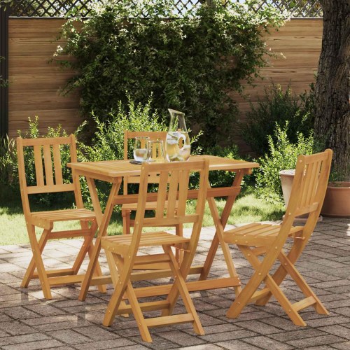 Udendørs Bistro Stole 4 stk Naturfarvet 40 x 42 x 85 cm