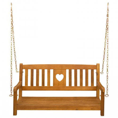 Haveslynge bænk Naturfarvet 110 x 56 x 58 cm Massivt Akacietræ