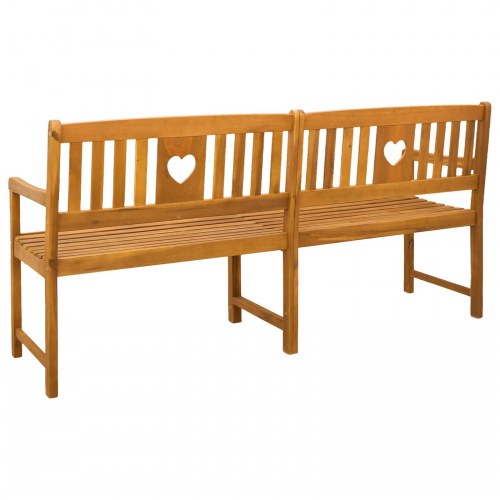 Udendørs bænk Naturfarvet 180 x 55,5 x 90 cm Massivt Akacietræ