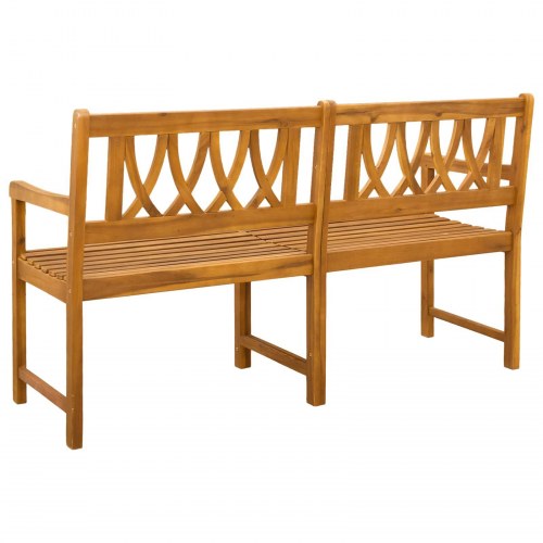 Udendørs bænk Naturfarvet 150 x 55,5 x 90 cm Massivt Akacietræ