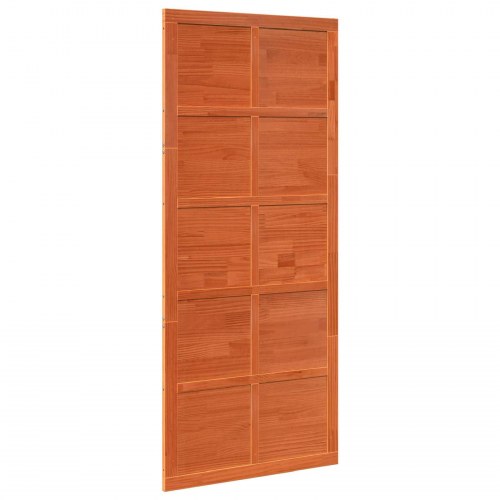 Ladedør Voksbrun 90 x 2,5 x 208 cm Massivt fyrretræ