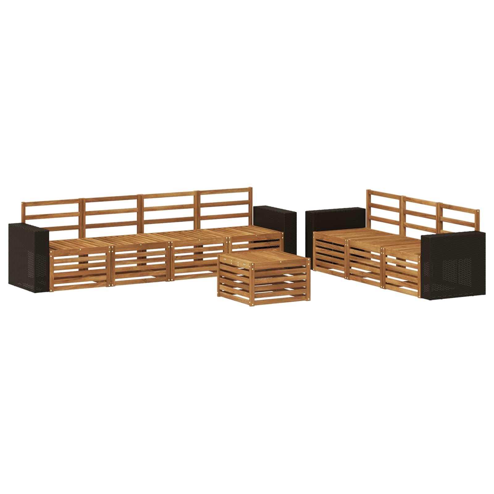 Sofasæt 8 stk Massivt Akacietræ