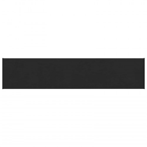 Vindueskarm Sort med træstruktur 160 x 35 x 4,5 cm PVC