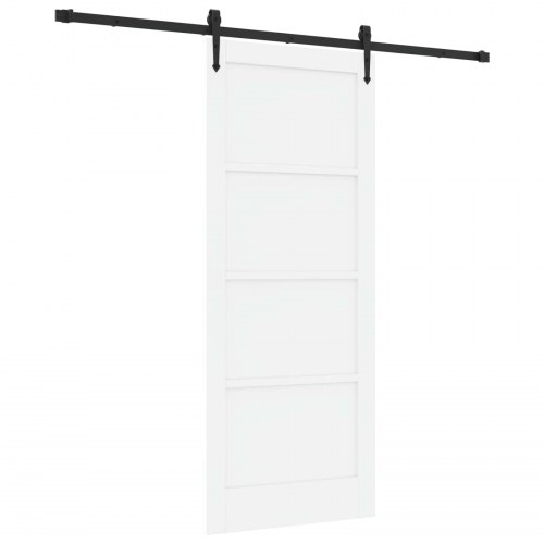 Skydedør ORKDAL Hvid 83 x 202 cm Massivt fyrretræ