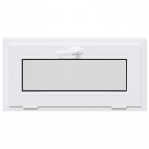 Kældervindue RISOR 80 x 40 cm PVC og glas Antracit