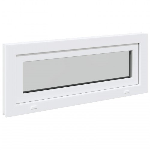 Kældervindue RISOR 100 x 40 cm PVC og glas Hvid