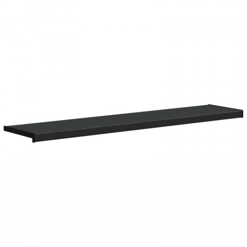 Vindueskarm Sort med træstruktur 140 x 30 x 4,5 cm PVC