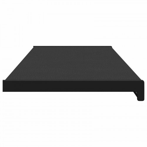 Vindueskarm Sort med træstruktur 140 x 30 x 4,5 cm PVC