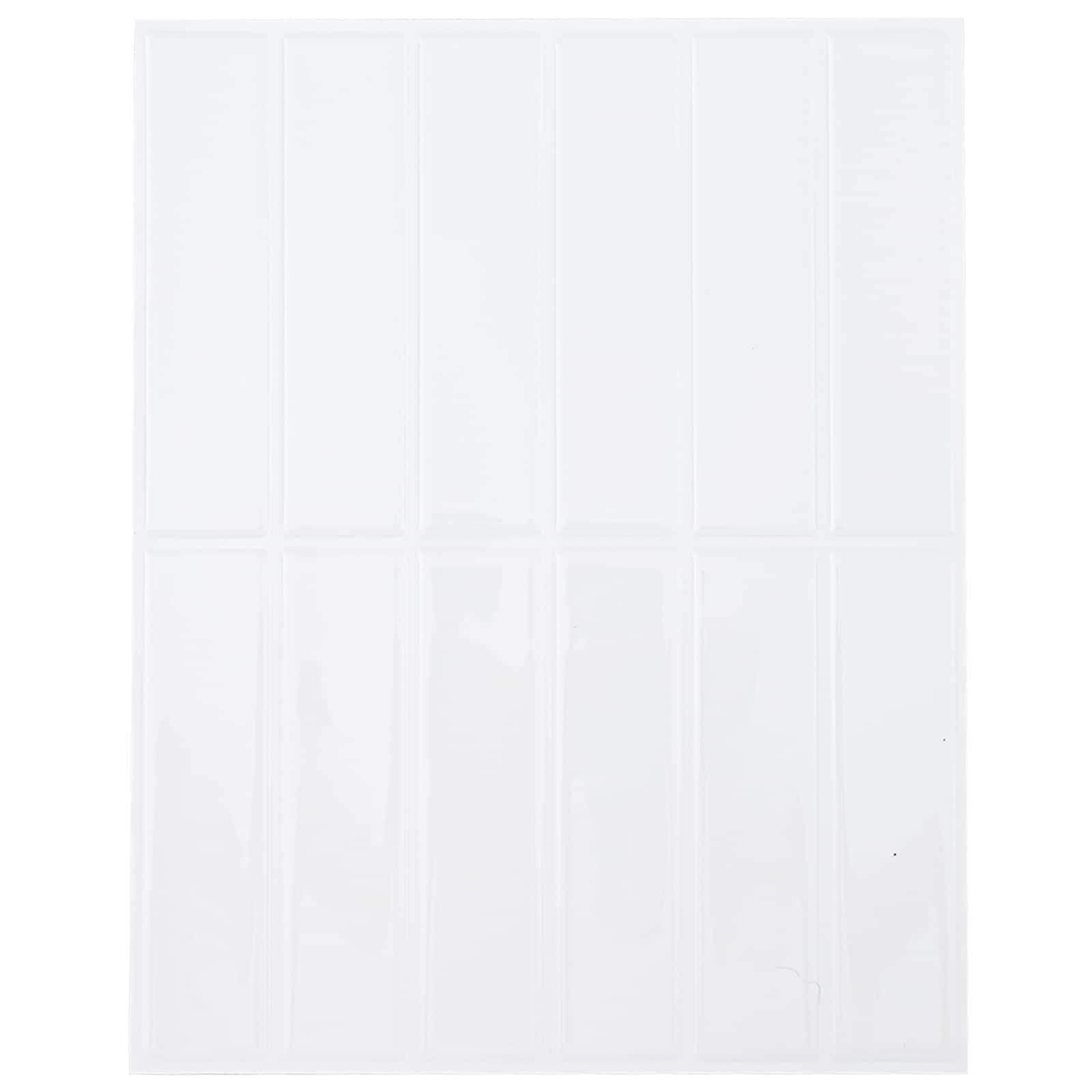 Rektangulær flise 10 stk Hvid 29 x 23 x 0,08 cm
