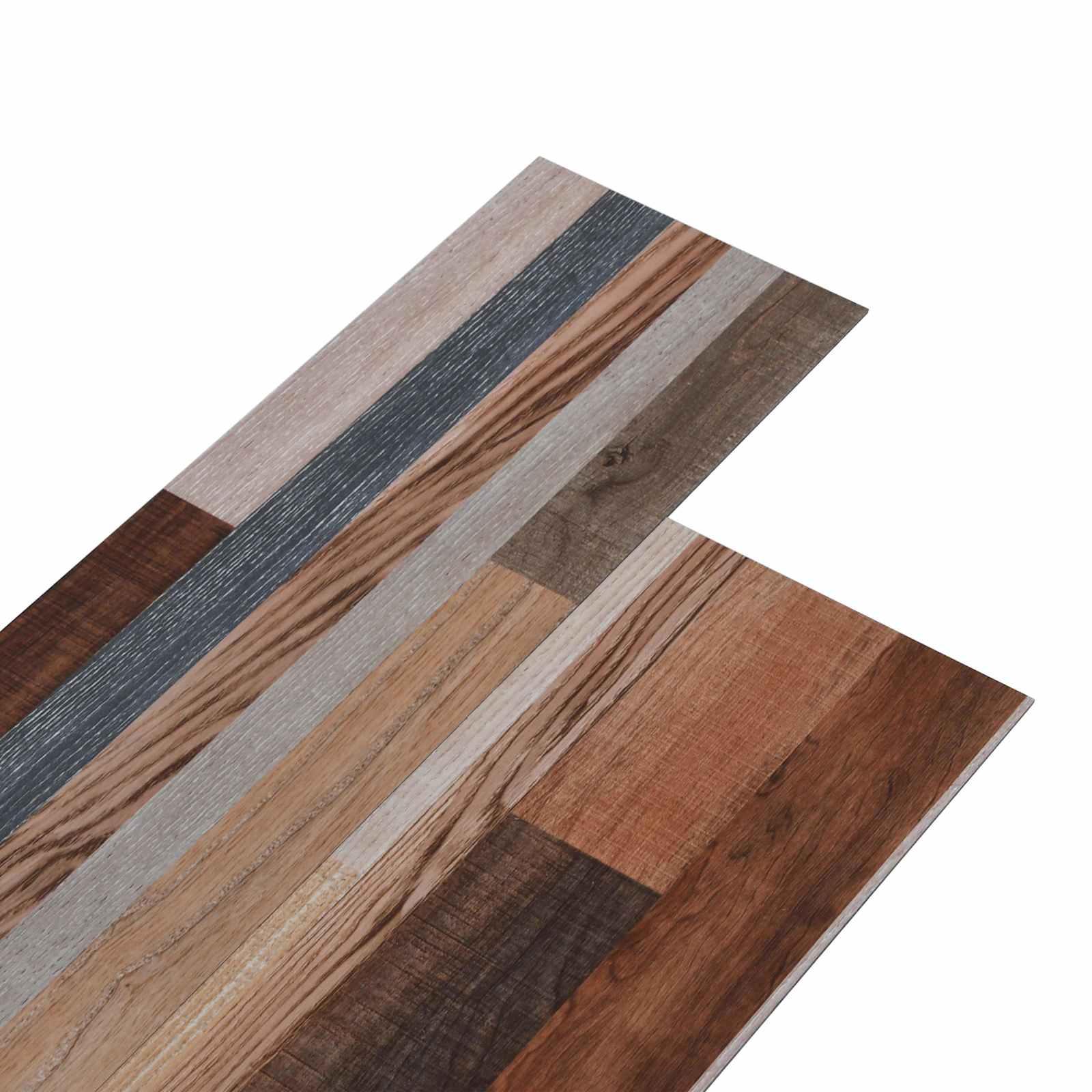 Selvklæbende PVC Plankegulve 30,5 x 61 cm 28 stk PVC Flerfarvet