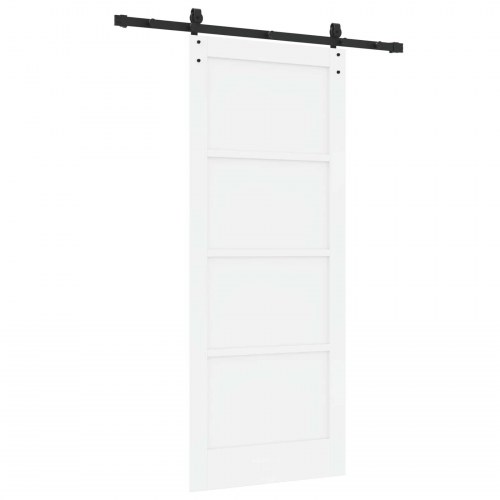 Skydedør ORKDAL Hvid 83 x 202 cm Massivt fyrretræ