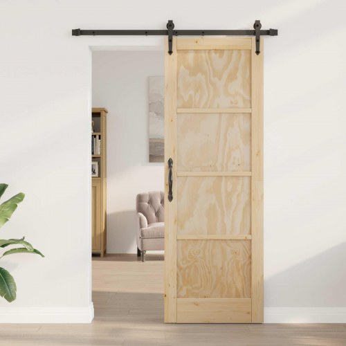 Skydedør ORKDAL Naturfarvet 73,5 x 211 cm Massivt fyrretræ