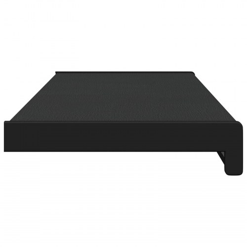 Vindueskarm Sort med træstruktur 60 x 25 x 4,5 cm PVC