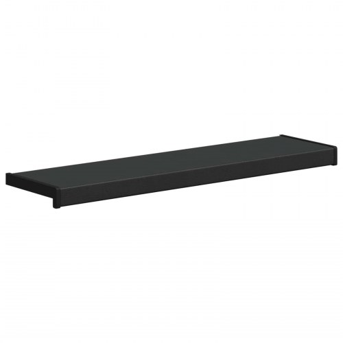 Vindueskarm Sort med træstruktur 100 x 20 x 4,5 cm PVC