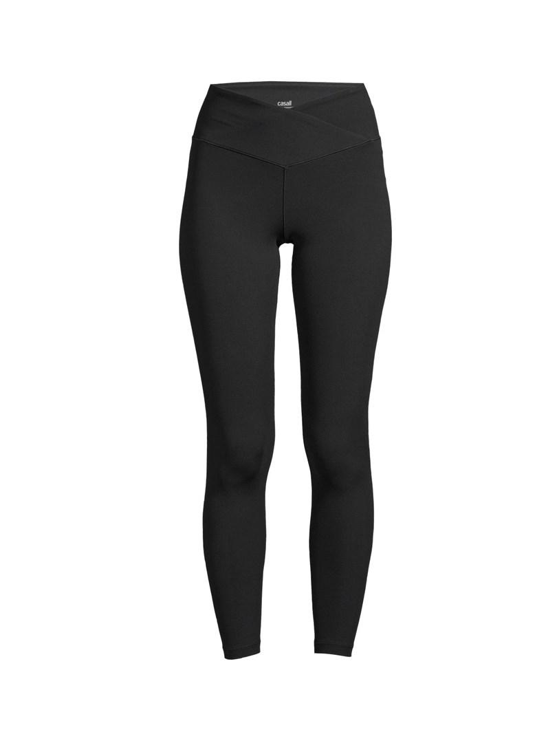 Casall Overlap High Waist leggings - sort