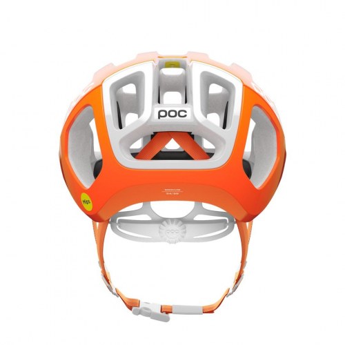 POC Ventral Air Mips cykelhjelm - AVIP fluorescerende orange/hvid, str. M (54-59 cm)