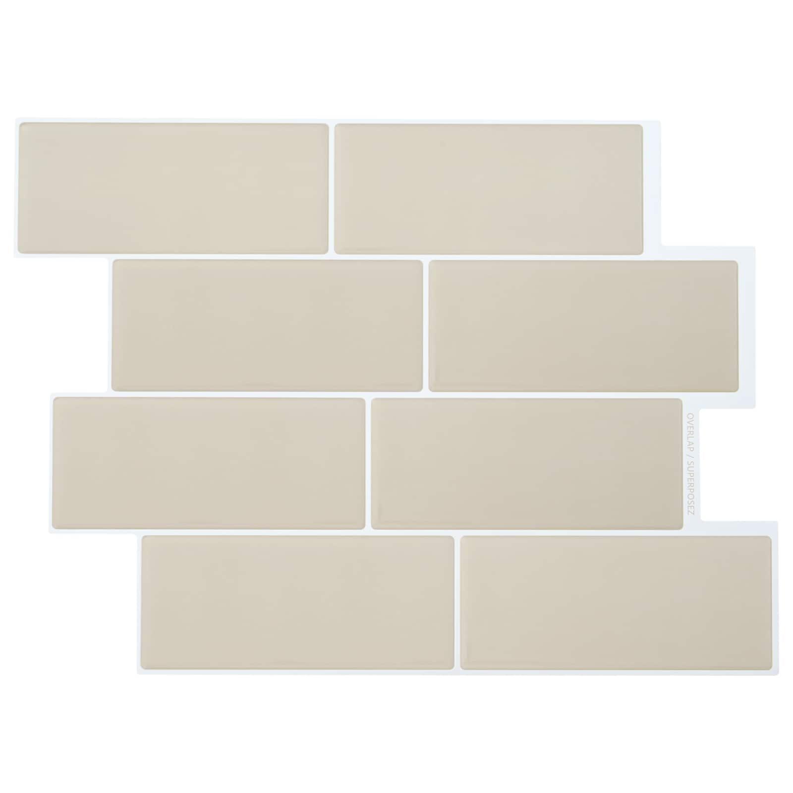 Subway flise 20 stk Beige 29 x 21 cm Polyurethan og PET