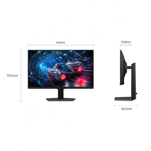 Samsung Odyssey G70F 27" 4K UHD gaming-skærm (IPS, 1 ms, 360 Hz) - Sort