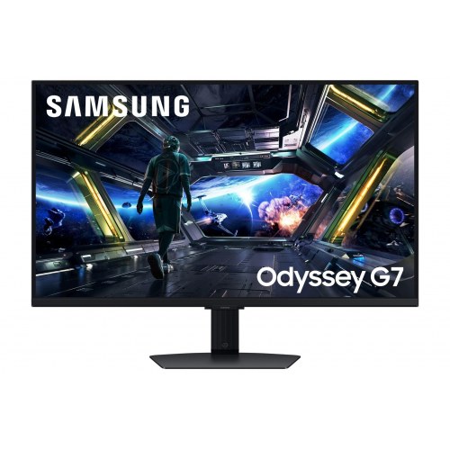 Samsung Odyssey G70F 27" 4K UHD gaming-skærm (IPS, 1 ms, 360 Hz) - Sort