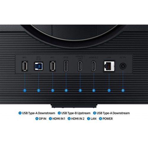 Samsung Odyssey G70F 27" 4K UHD gaming-skærm (IPS, 1 ms, 360 Hz) - Sort