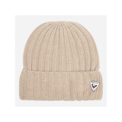 Rossignol W Diana hue - ribstrikket beanie i beige