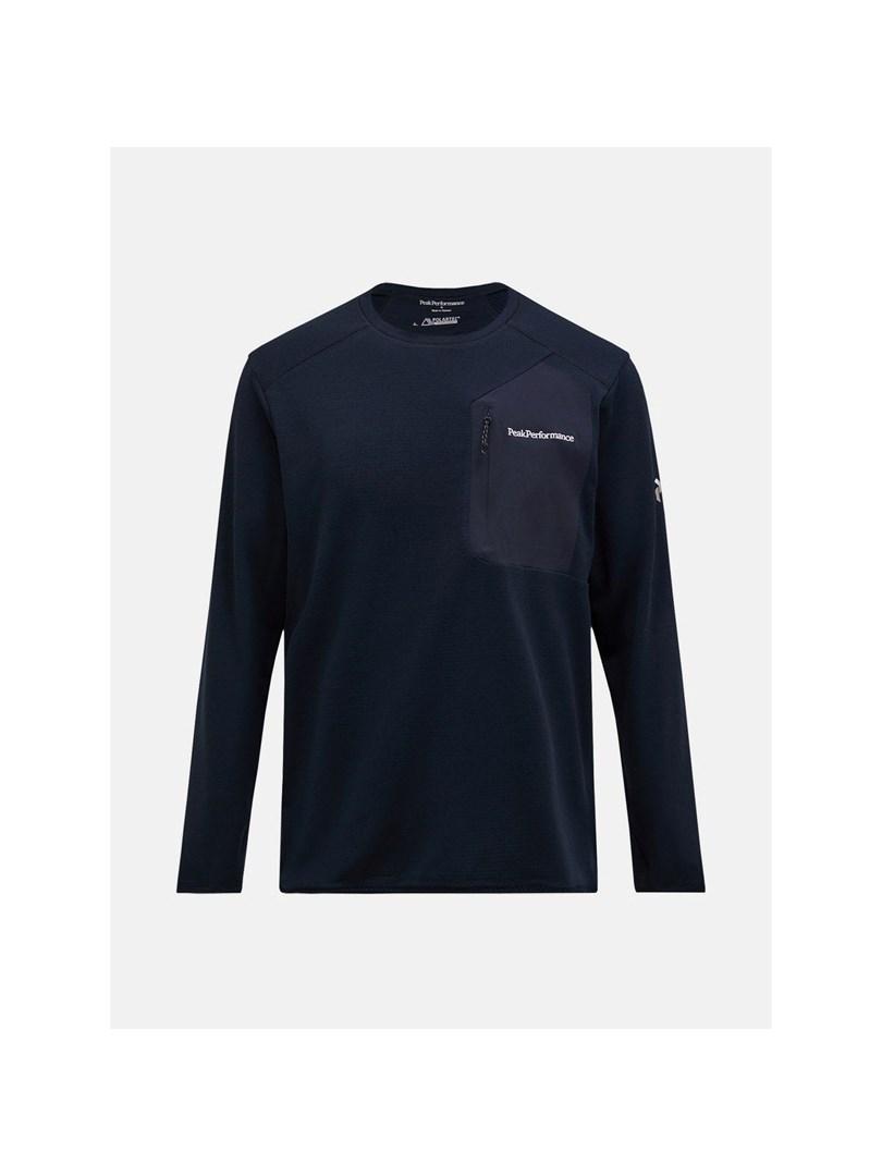 Peak Performance Freelight Grid sweatshirt - sort, langærmet