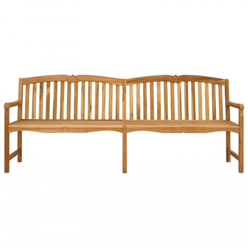 Håndskåret Rosenbænk Naturfarvet 228 x 61 x 94,5 cm