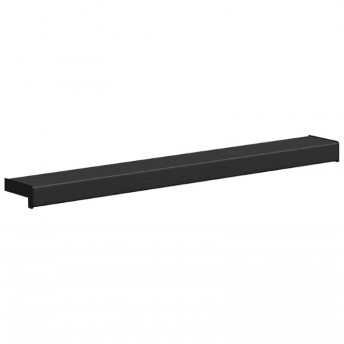 Vindueskarm Sort med træstruktur 60 x 15 x 4,5 cm PVC